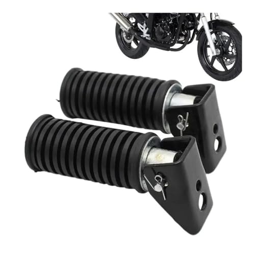 Repose-pieds antidérapants M8 universels pour commandes reculées de moto sportive