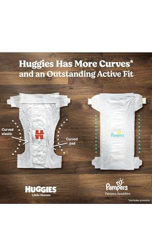 Image of Huggies Little Movers Diapers, Size 4-22-37 Pounds (156 Count)