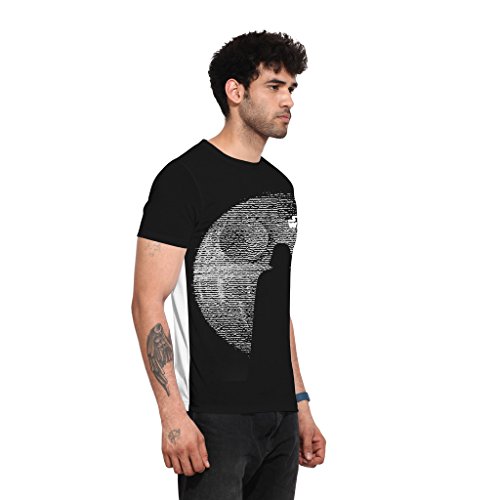 Image of Star Wars Mens Polyester Printed Round Neck Short Sleeves Tshirt - Black (STWR0061)