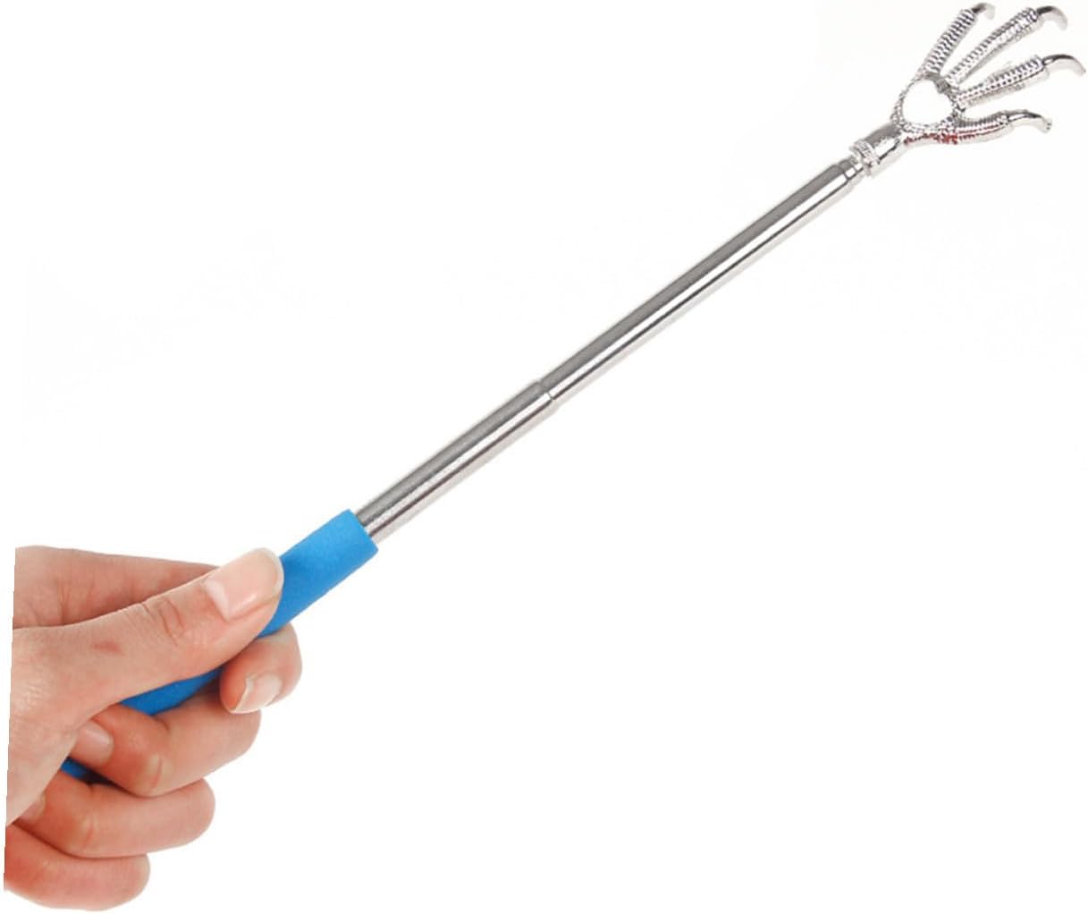 2pcs Stainless Steel Telescopic Back Scratcher with Extendable Handle Portable Body Scratchers for Adults Anti-Rust Massage Tool Random Color Random Color