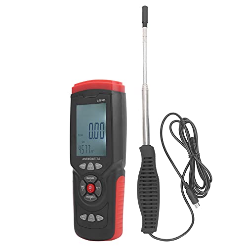 Jeanoko 1PCS GT8911 Digital LCD Wind Speed Meter, Wind Speed Meter for Engineering Office Factory