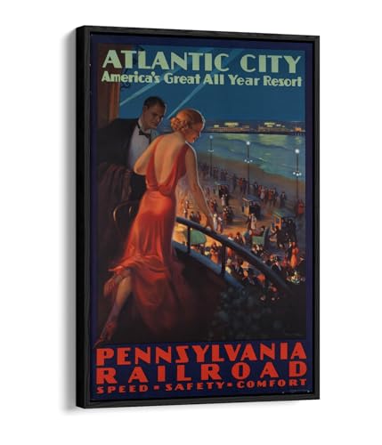 Poster Atlantic City Pennsylvania Railroad pour remplacer un cadre classique