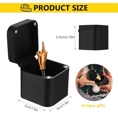 Mittelfinger Geschenk Box, Mittelfinger in Der Box, Middle Finger Surprise Gift BoxesMittelfinger in Einer Boxes, Prank Geschenkbox Christmas Neuheit Spaß Streich Geschenke Büro Deko