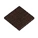 Braune quadratische und runde Filzmöbel-Beinpolster verdicken selbstklebende Tischstuhlmatte Bodenschoner Anti-Rutsch-Matten Stuhlbeschlag-40x40mm-40pcs