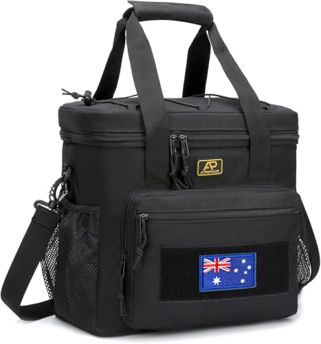 Lunch Box for Men, Tactical Lunch Bag MOLLE Webbing Leakproof Insulated Large Lunch Cooler Women Adult Meal with Adjustable Shoulder Strap Durable Lunch Pail