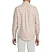 Lands' End Mens Traditional Fit No Iron Twill Shirt Canyon Camel/Blue Plaid Regular Large