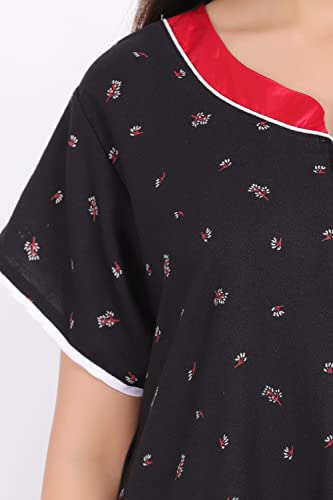 Image of Women's Alpine Mix Print Maxi Nightgown