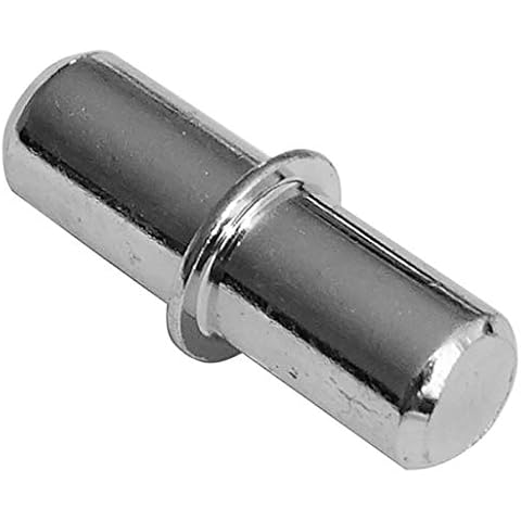 AERZETIX: 100x Portaestantes Soporte para Estante Ø5mm cilíndrico metálico Cover