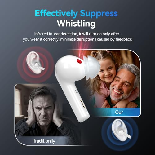 Image of Retekess Hearing Sense1 Headphones for Seniors, Over-the-counter Rechargeable Bluetooth Headphones, Self-Adjusting, FDA Approved, with App, Noise Cancelling and In-Ear Detection