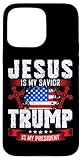 Jesus is My Saviour Trump is My President Trump 2020 Case for iPhone 15 Pro Max