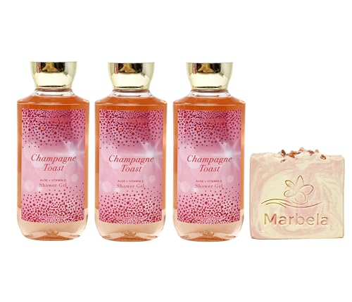 Bath & Body Works Champagne Toast 3 Piece Shower Gel