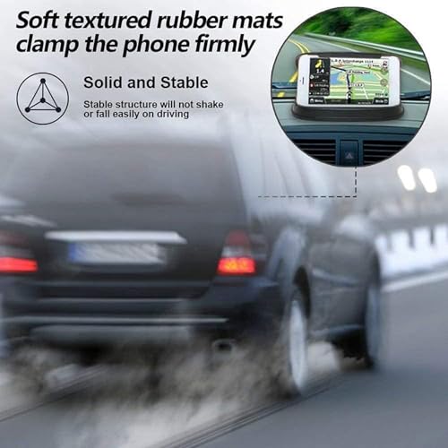 Mancro Car Mobile Phone Holder Cradles, Universal Mobile Phone Holder for Car Mount Dashboard Holder Fit for 3 to 6.8 inch Devices Compatible for iPhone, Samsung S22, S21, Huawei, GPS Devices