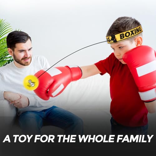 Image of MHYS Reflex Ball, 4 Boxing Reflex Ball with 2 Headband to Improve Hand Eye Coordination and Fitness, Best Boxing Equipment, Speed Training Suitable for Adult /Kids