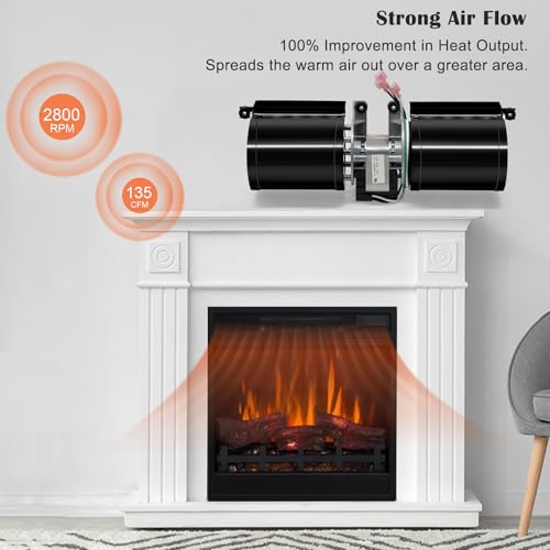 Image of Hiorucet 910-157 /P Blower Motor Fan Kits for Regency Gas Fireplace & Wood Stove, Osburn, Nordica, Valley Comfort, Pacific Energy Fireplaces, Replaces Rotom R7-RB167, 846-515, 11-1227, HI300, I2100M.
