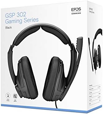 Sennheiser GSP 302 Gaming Headset with Noise-Cancelling Mic, Flip-to-Mute, Comfortable Memory Foam Ear Pads, Headphones for PC, Mac, Xbox One, PS4, Nintendo Switch, and Smartphones ,Black
