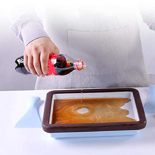 VERLOCO Gebratene Eismaschine Teppanyaki Platte,Teppanyaki-Platte zum Zubereiten von Ice Cream Rolls aus Speiseeis,Eiscreme Rollen Machine DIY,Frozen Joghurt Maker Haushalts 29x24x5 Cm – Bild 4