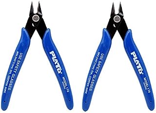 2 Pcs Electrical Wire Cable Cutter,5" Micro Cutting Plier Diagonal Side Cutter Flush Cutter for Coil DIY Jewelry Craft Model-Making Cutting Zip-Ties