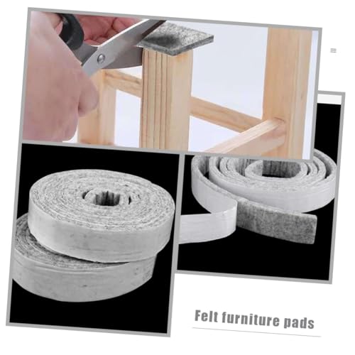 JECOMPRIS 1 Rollo Protector de Muebles Almohadillas Autoadhesivas Tiras de Fieltro para Muebles Almohadillas para Muebles alfombras Autoadhesivas para Muebles tapetes para Muebles Piso - imagen 5
