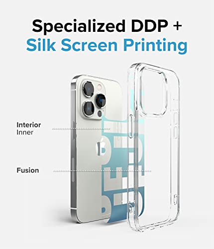 Image of Ringke Fusion Design Compatible with iPhone 14 Pro Case Cover Hard Graphic Designed Back Soft Flexible TPU Bumper Scratch Resistant Natural Form iPhone 14 Pro Back Cover - Jeju