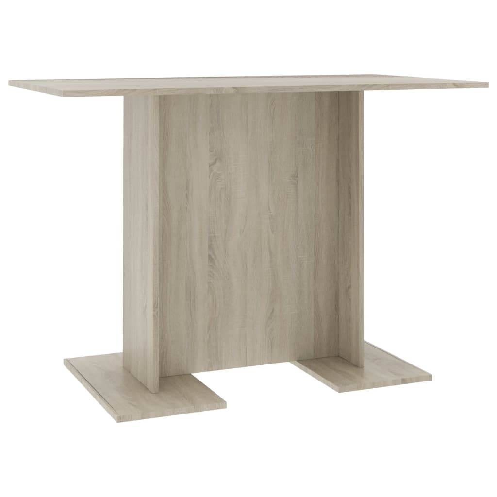 Esstisch Sonoma-Eiche 110x60x75 cm Holzwerkstoff | Stabiler Rechteckfuß, pflegeleicht mit feuchtem Tuch, ideal für Familienessen