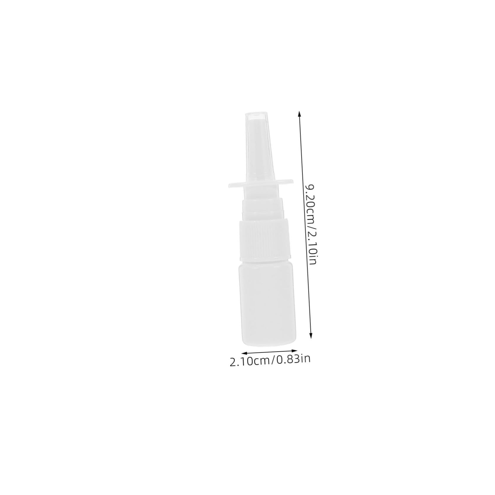 Nasenspray Nachfüllflasche 10ml Wiederbefüllbare Sprühflasche aus Pe mit Schutzkappe Portable Kleine Flasche für Reise und Outdoor 200 Stück Weiß