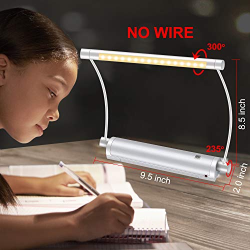Image of LUXSWAY Wireless Picture Light with Remote,Painting Lighting Battery Powered,9 Inch Rotatable Lights Head Art Accent Lights,Timer Auto Off,3 Modes Dimmable Display Light for Picture Canvas Artwork