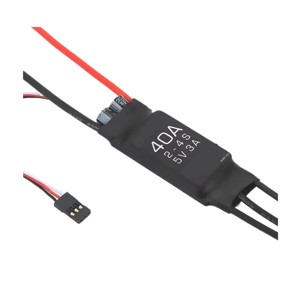 ESC sin escobillas 40A con BEC que evita apagones en drones FPV 3