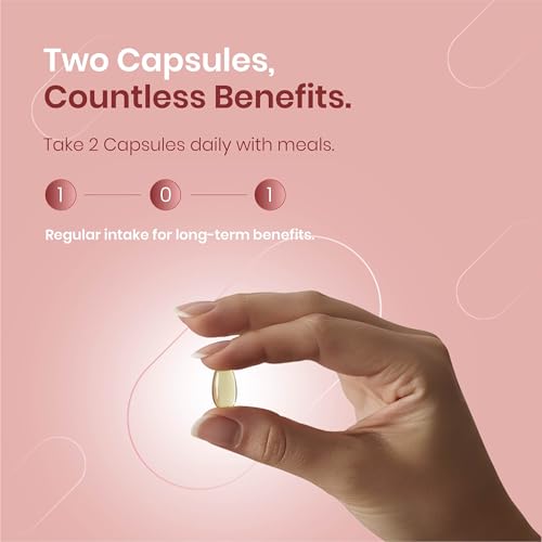 Image of Revital Omega 3 Salmon Fish Oil 1000mg Capsules with EPA 180mg & DHA 120mg | Triglyceride Form | Supports Heart, Joint & Brain Health | Vitamin E Enriched | No Fishy Burps | 60 Capsules | Heavy Metal Tested