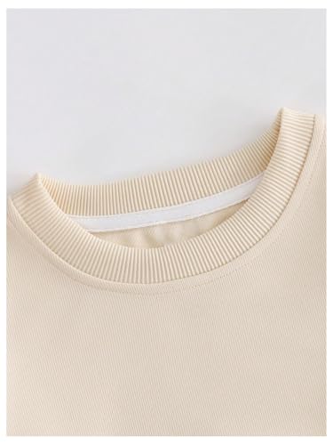 WDIRARA Girl's Bow Graphic Sweatshirts Cute Crew Neck Long Sleeve Pullover Tops4