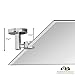 Hamilton Hills 24 x 36-Inch Frameless Pivot Mirror - Adjustable Rectangular Pivoting Vanity Mirror Tilted, Wall-Mounted with Chrome Silver Brackets for Modern Kitchen and Living Rooms