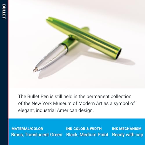 Fisher Space Pen, Bullet Space Pen with Clip, Lime Green, Gift Boxed