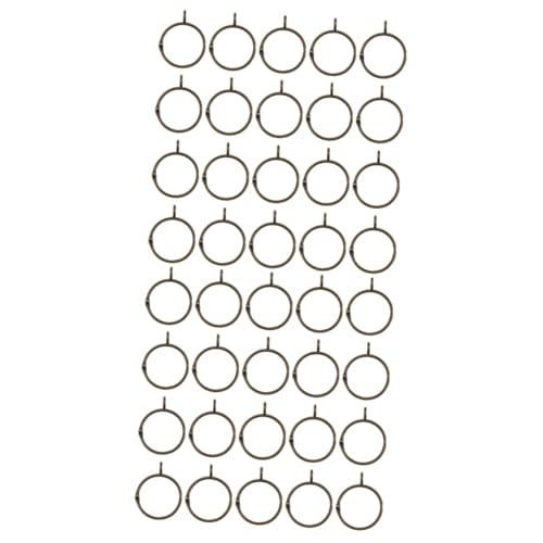 Anillos abiertos para cortinas de hierro prácticos de interior 2