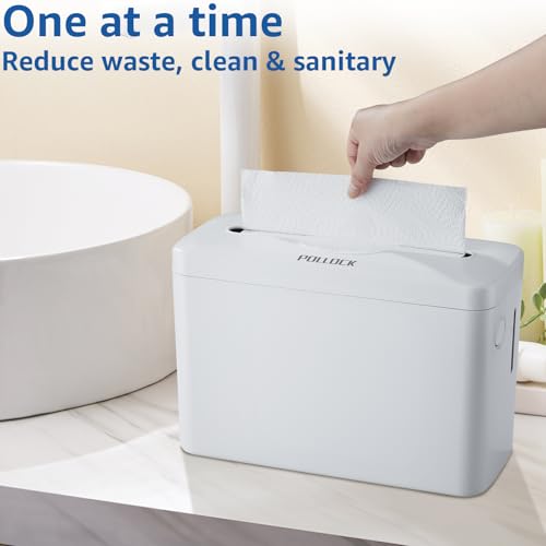 Image of Pollock Paper Towel Dispenser Holder Countertop Commercial,White-L