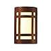 Justice Design Group Ambiance Collection 1-Light Wall Sconce - Hammered Copper Finish