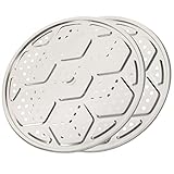 Cabilock 2 Piezas De Acero Inoxidable Suministros De Cocina Vaporera De Acero Inoxidable Rejilla De Vapor Envasadora Al Baño María Plato Humeante Metal Multifunción