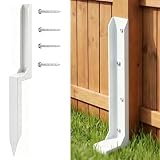 Heavy Duty Fence Post Repair Anchor Kit – 11-Gauge Carbon Steel Reinforcement Stake...