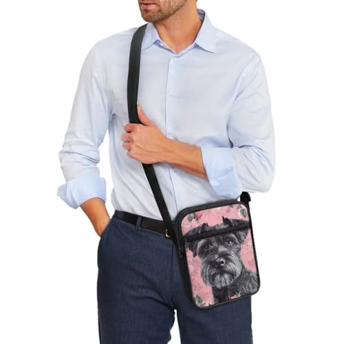 Dog Print Women's Crossbody Bags Waterproof Shoulder Bag Satchel Messenger Bags with Pockets3