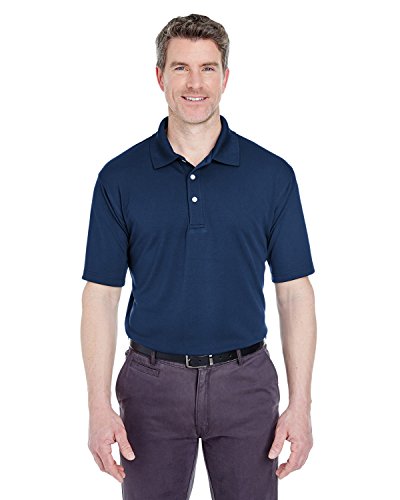 Ultraclub Men's Cool & Dry Stain-Release Performance Polo Xl Navy #TOP1