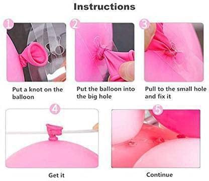 Image of HK balloons Balloon Arch Kit Balloon Decorating Strip Kit for Garland with 200 Dot Glue Point Stickers, Balloon Garland Tape for Wedding, Birthday (2 Balloon Arch strip & 2 Glue dots)