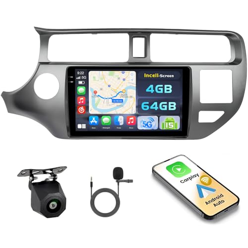 Autoradio Kia Rio 2013 avec caméra de recul et écran tactile pour éviter les angles morts