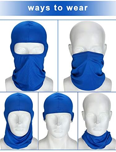 Miniatura 2 de Syhood 6 Pcs Face Balaclava Cover Winter Windproof Mask Full Face Cover Polyester Ice Silk UV Protection for Outdoor Sports