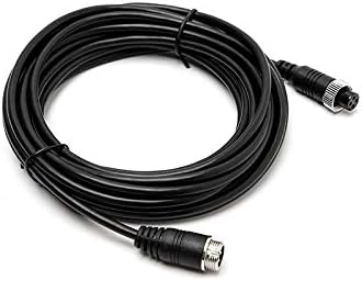 LeeKooLuu K6 18Ft Aviation Bus Video Cord Cable Built-in 4-Pin Cord Connecting a Single Power Car Vehicle Backup Camera/Rear View Monitor System Kit …