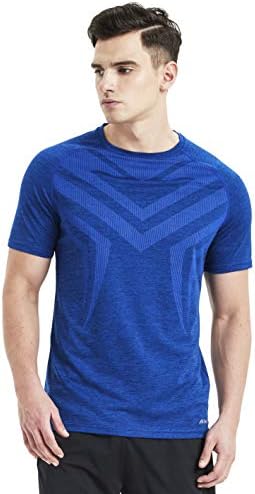 Mens Running Dry Fit T-Shirt Athletic Outdoor