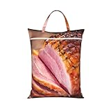 Jamón,Bolsa de viaje para ropa sucia, bolsa plegable para ropa sucia