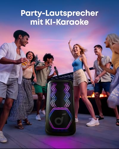Soundcore by Anker Rave 3S Partybox mit KI-Karaoke, 200W Sound, 12h Akku – Ansicht 2