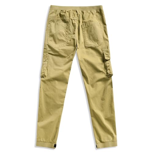Boys Cargo Pants Elastic Ankles Wide Leg Teen Streetwear Trendy Jogger Sweatpants Spring and Summer2