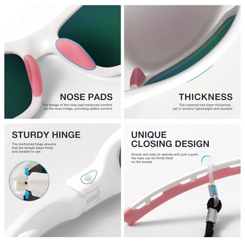 Image of RIVBOS Polarized Sports Sunglasses Driving Sun Glasses Shades for Men Women Tr90 Frame for Cycling Fishing Running RB831