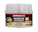 MODE D'EMPLOI : Poncer, dépoussiérer et aspirer. Mélanger 1c. à soupe de mastic et 1 grain de café de durcisseur. Etaler. Sécher 15 à 20 min et poncer, dépoussiérer. Pour des teintes intermédiaires, mélanger les mastics avant de mettre le durcisseur.