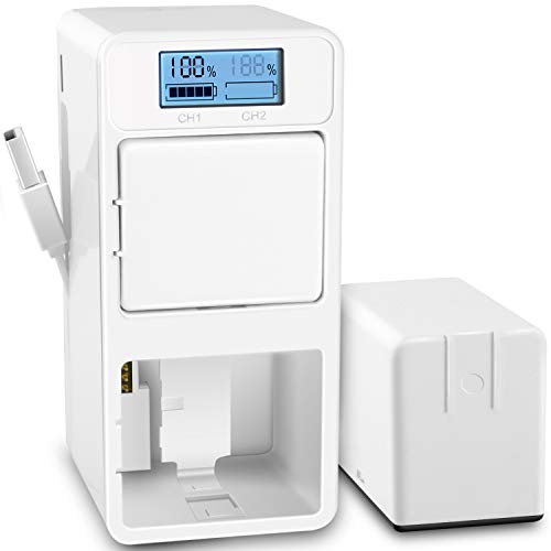 UKor Arlo Pro Batteries Charger Station, Dual Batteries Charging Dock Station for Arlo Rechargeable Battery, Arlo Pro/Pro 2(VMA4400), Arlo Go(VMA4410) Camera Batteries.