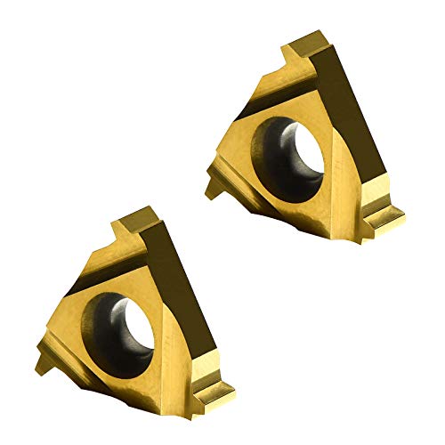 MAXTOOL 2PCs 16NR12ACME Internal American Acme Indexable Threading Inserts 3/8